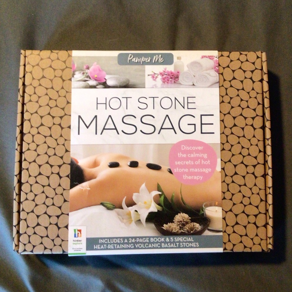 Amazing hot stone massage kit.